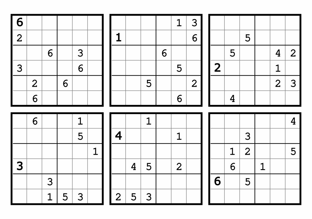 100 Free Printable Sudoku Puzzles Worksheets Library