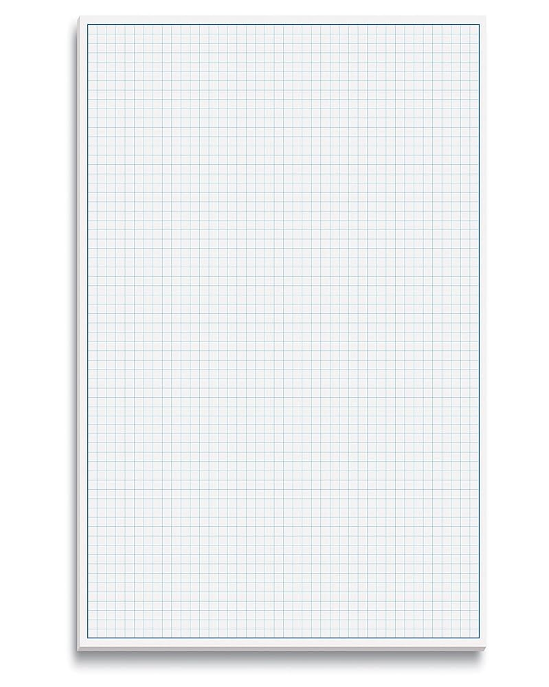 Amazon Better Office Products Graph Paper Pad 17 X 11 25 Sheets Blue Line Border Blueprint Paper Double Sided White 4x4 Blue Quad Rule Easy Tear Sheets Grid Paper Graph Paper 