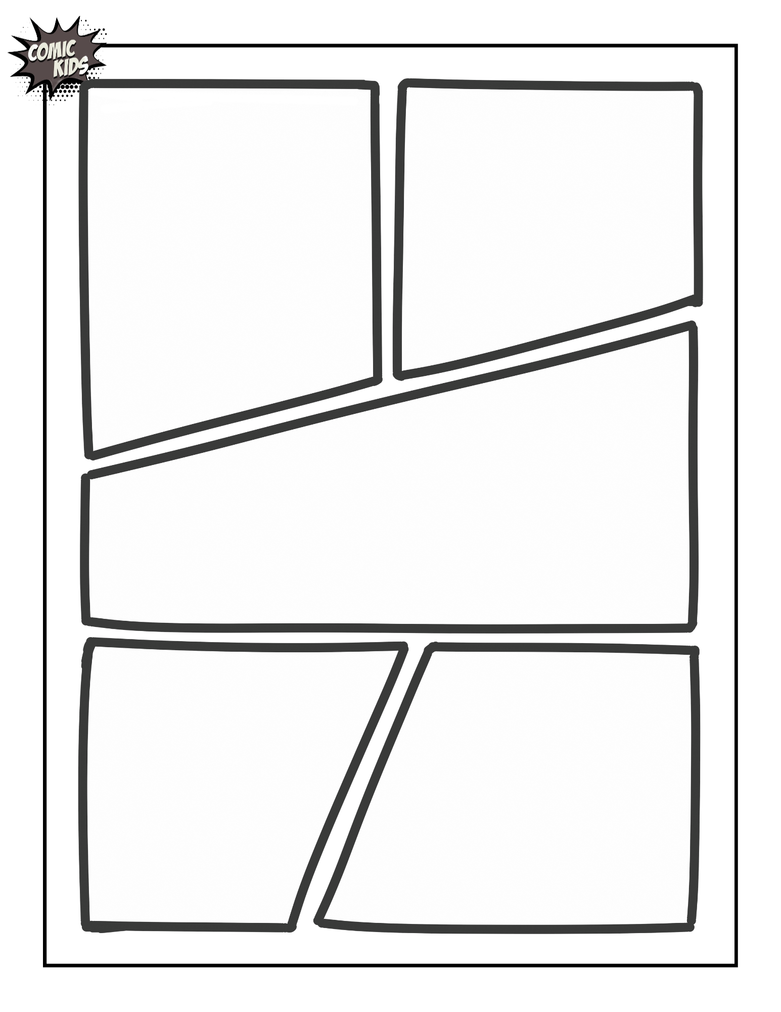 Free Blank Comic Pages And Comic Bubble Ideas To Create Your Own Comic Strips And Graphic Novels Comic Kids