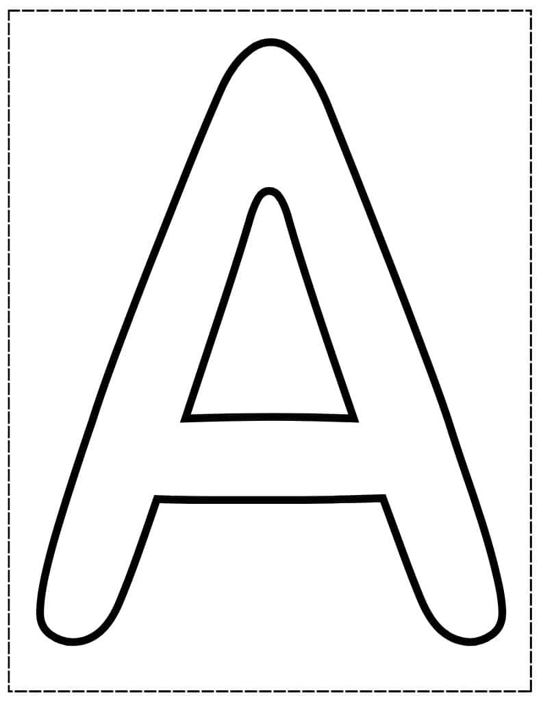 Full Page Printable Alphabet Letters