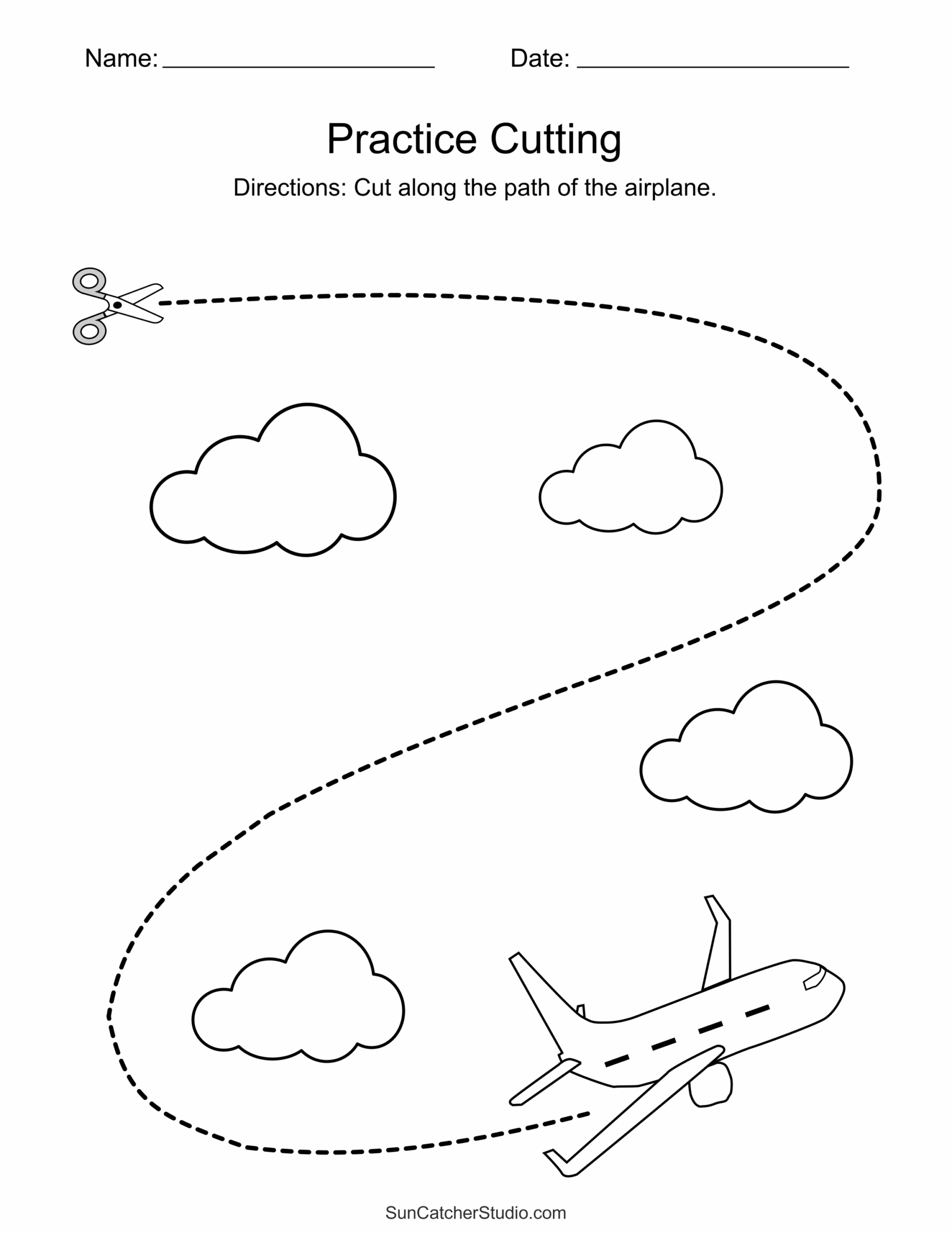Free Printable Cutting Practice Pages