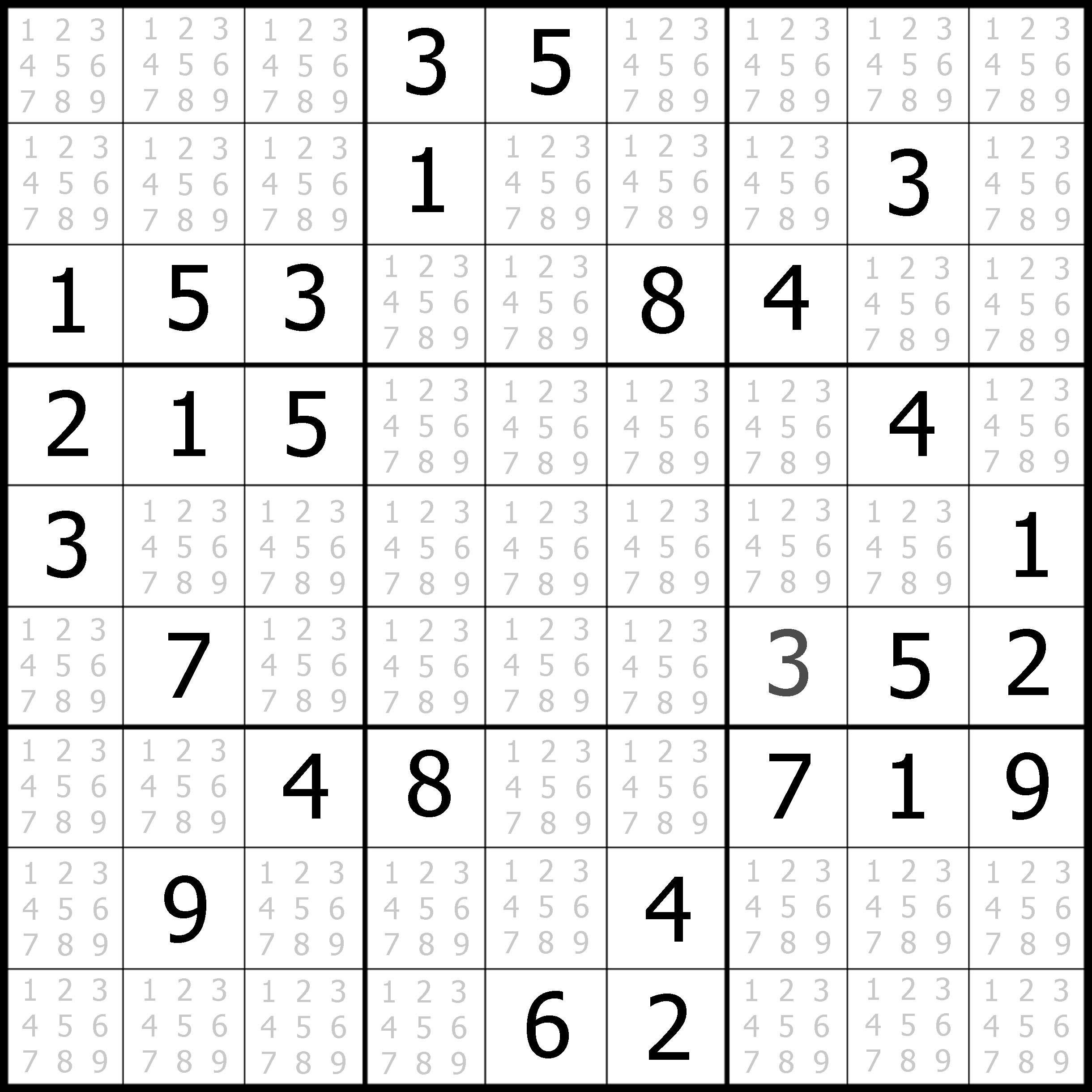 Free Printable Sudoku 4 Per Page Puzzles Worksheets Library