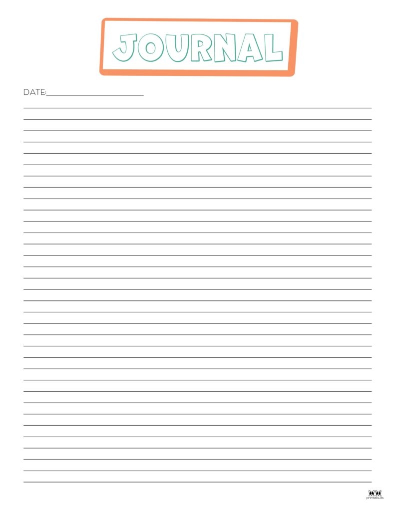Free Printable Journal Pages For Adults