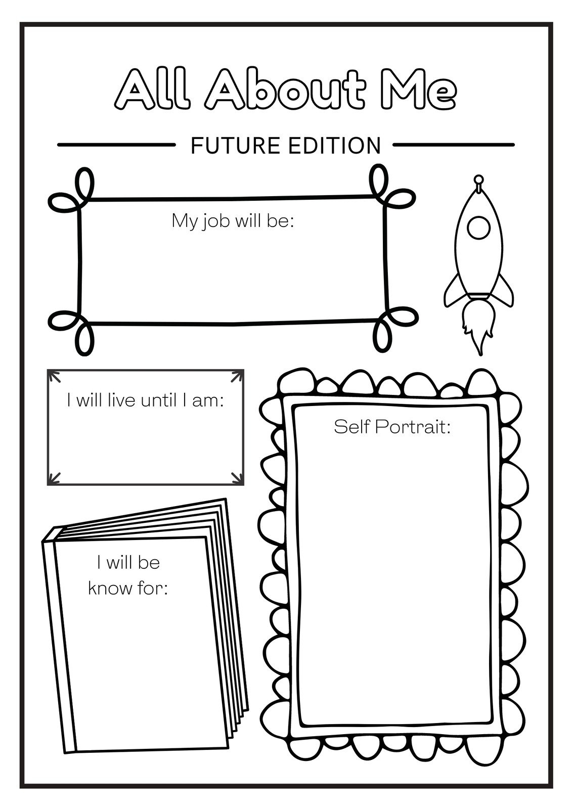 Page 2 Free And Printable All About Me Worksheet Templates Canva