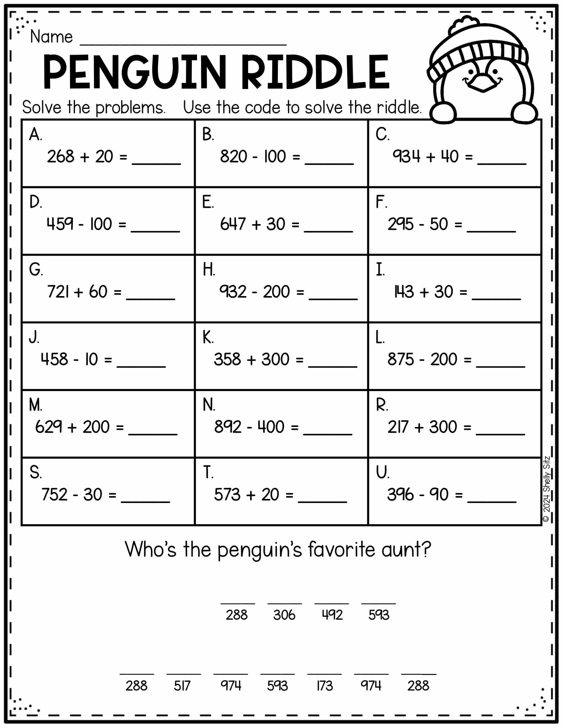 Free Printable Math Pages For 2Nd Grade