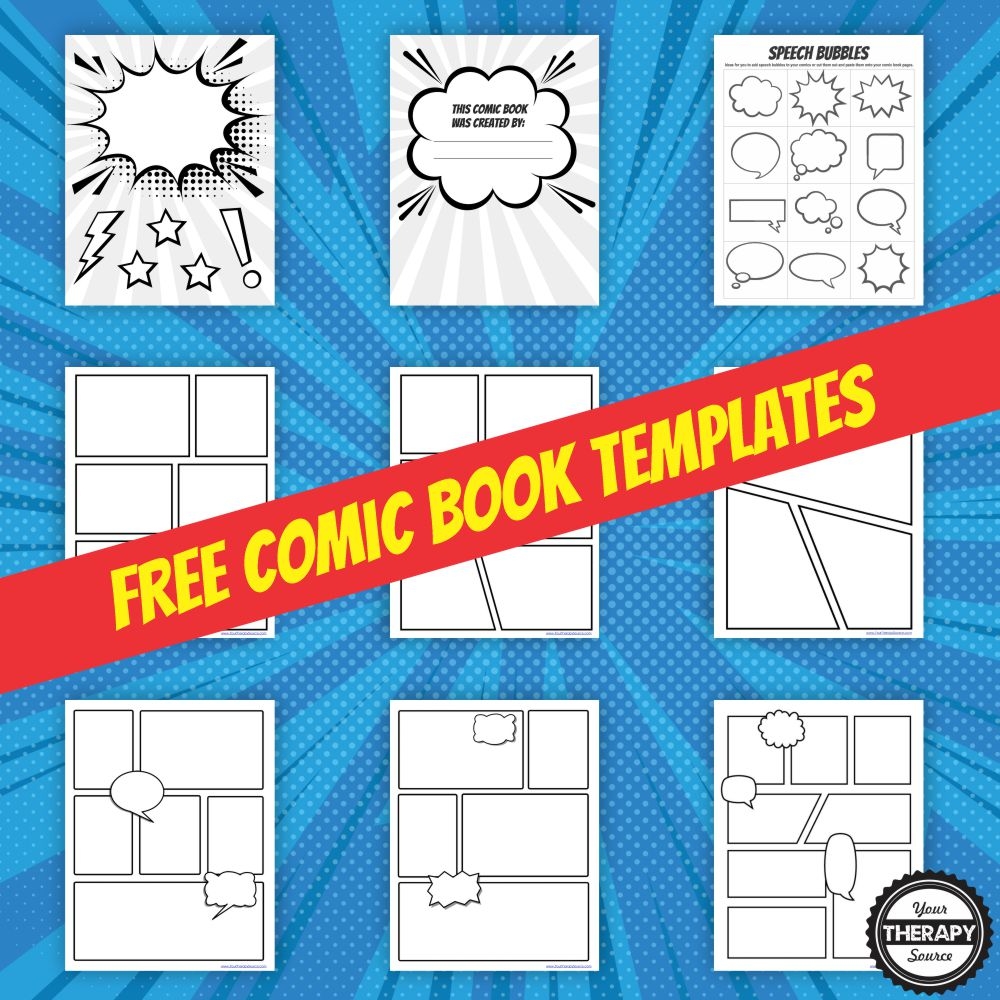 Blank Comic Book Pages Printable