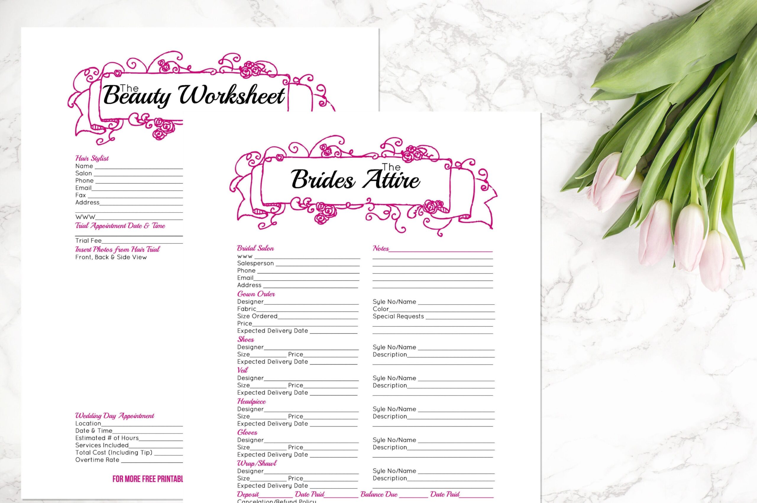 Wedding Binder 42 Page Hot Pink Wedding Binder Happily Ever After Etc 
